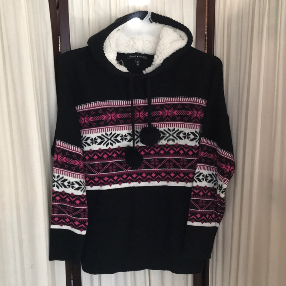 Derek Heart hoodie sweater Sz 1X